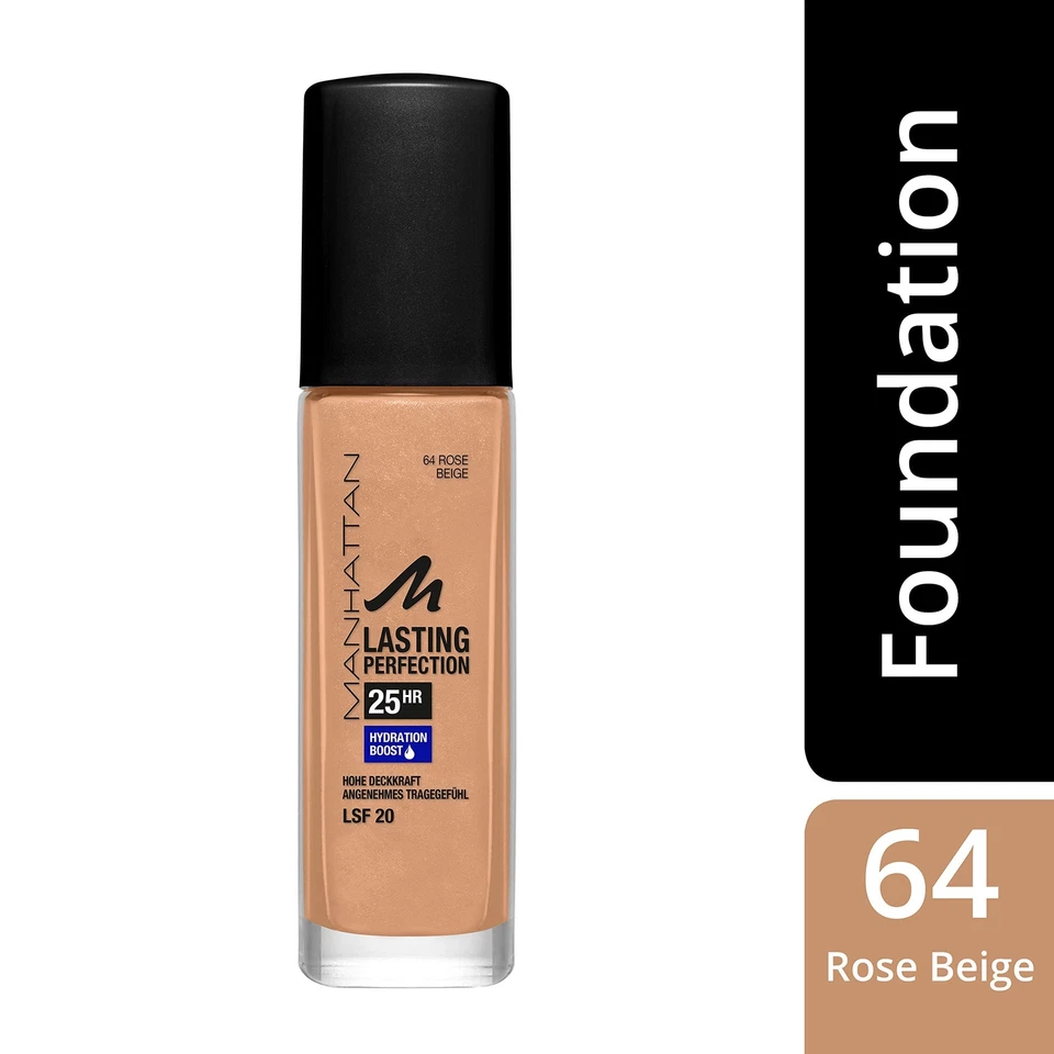 Lasting Perfection 25 Stunden Make up Rose Beige 64 feuchtigkeitsspendende Fo... - Bild 3 von 4