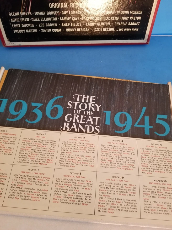 The Great Band Era (1936-1945) 10 Vinyl LP's box set Original (1964) Jazz*READ* - Image 4 of 4