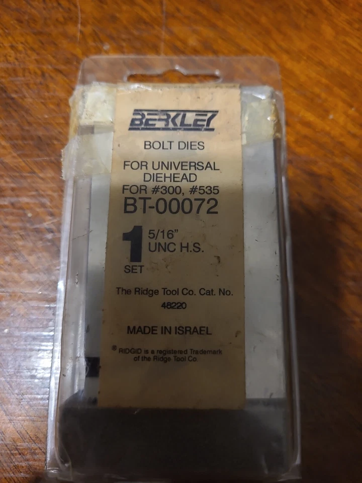 5/16" berkley (RIDGID 48220 5/16"-18 UNC High Speed UNV for #300 #535  - Image 2 of 2