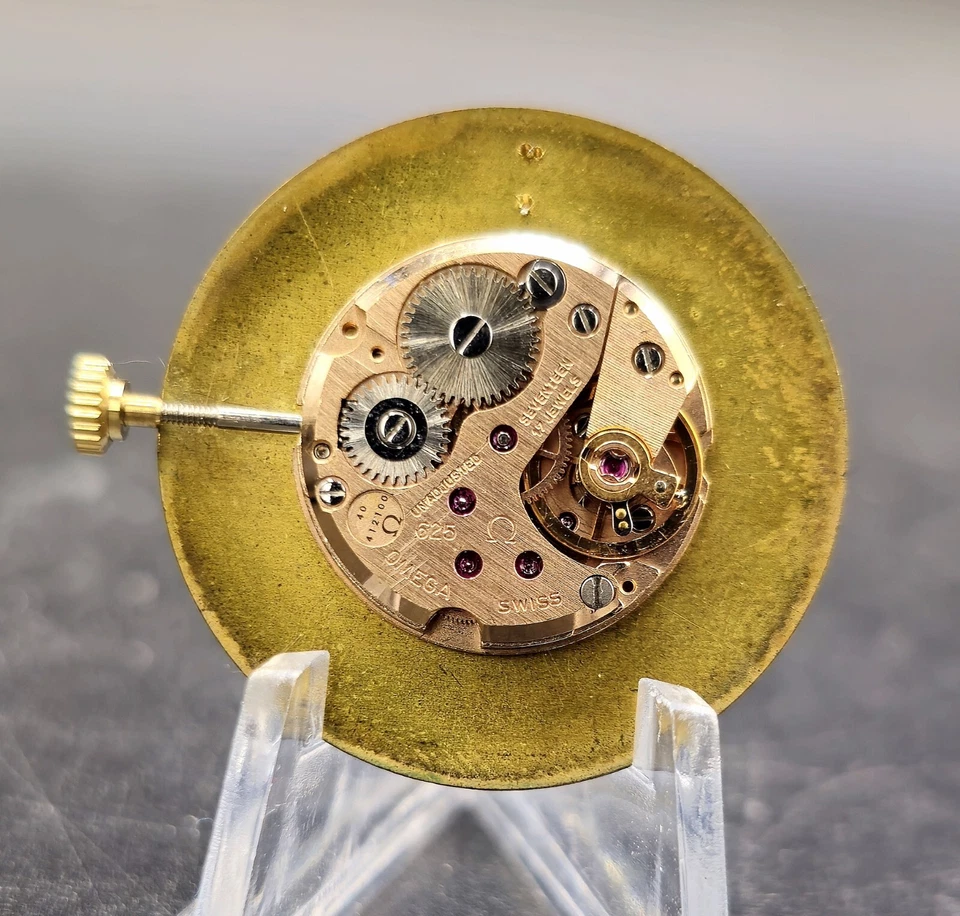 Relógio masculino vintage OMEGA "Museum" ouro maciço 14k década de 1960 corda manual diamante!! - Imagem 4 de 4