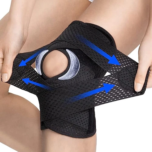 Sport Kniespange Kompressionsärmel Meniskus Unterstützung Gelenkschmerzen Arthritis Linderung - Bild 3 von 27