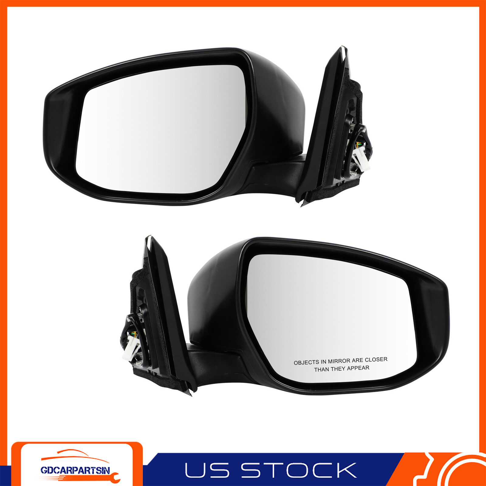 Nissan Altima 13-18 PTM Side Mirrors Set with Covers Driver & Passenger