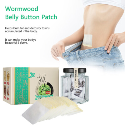 30pcs Wormwood Weight Loss Navel Sticker Natural Herbal Detox Fat Burning Patch