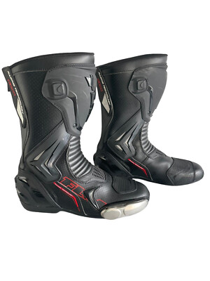 NEUWERTIG! FLM Racing Technology Motorrad Stiefel gelocht 300429  43