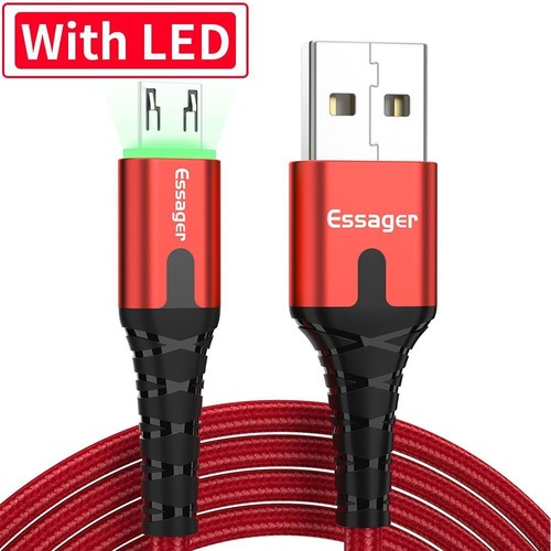LED Daten draht kabel Essager Ladekabel NEU USB-Kabel - Picture 18 of 18