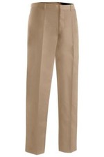 Mens dress pants Khaki 28 30 32 36 40 42 50 52 Edwards 2534 flex waist NEW