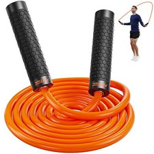 Jump Rope Weighted Jump Rope for Men Women Adjustable 1lb Heavy Skipping Rope...