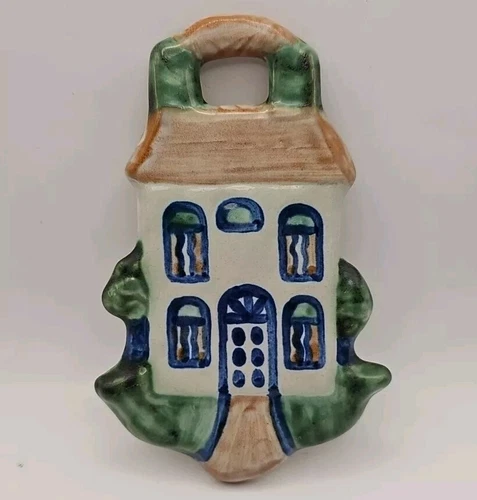 M.A. Hadley Wall Hanging Plaque House Pottery 6.5” Decorative Trivet Signed