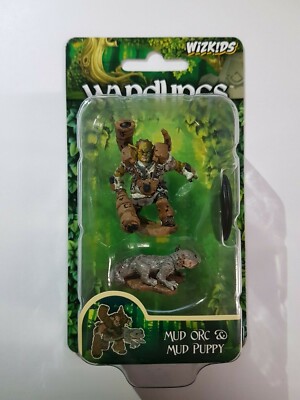 Mud Orc & Mud Puppy - D&D - Wizkids Wardlings Miniatures Pre-Painted