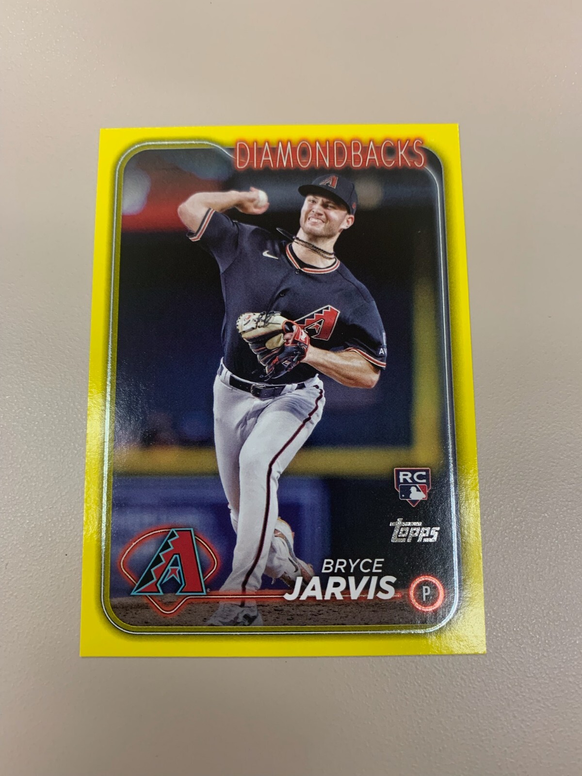 2024 Topps Series 2 Card #363 Bryce Jarvis YELLOW RC Rookie AZ Diamondbacks