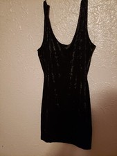 Black Velvet Low Back Dress Blackheart