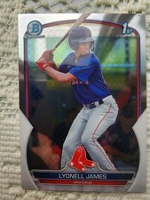 2023 Bowman Chrome Lyonell James 1st Card #bcp-118. Boston Red Sox.