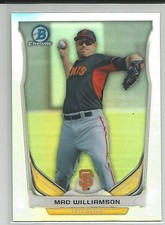 Mac Williamson SF Giants 2014 Bowman Draft Top Prospect Refractor