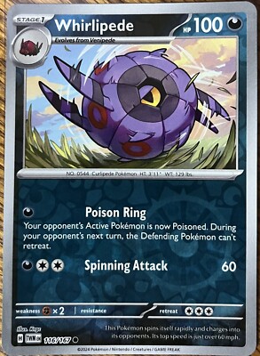 Whirlipede 116/167 - Reverse Holo - Twilight Masquerade - Common - Read Desc.