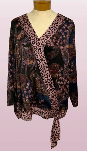 Robe Wrap à Volants Soprano Rouge Tannin - Taille XL - Manches Longues - Occasion Très Bon état