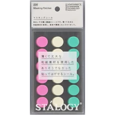Stalogy Masking Tape Dot Patches: 0.6 in. diameter / 18 dots / 10 sheets  **Deal