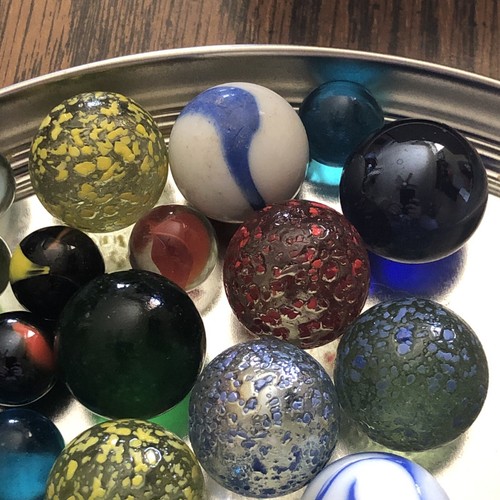 ESTATE FIND Mixed Vintage Marbles Lot W/SHOOTERS.LOT E - Picture 16 of 18