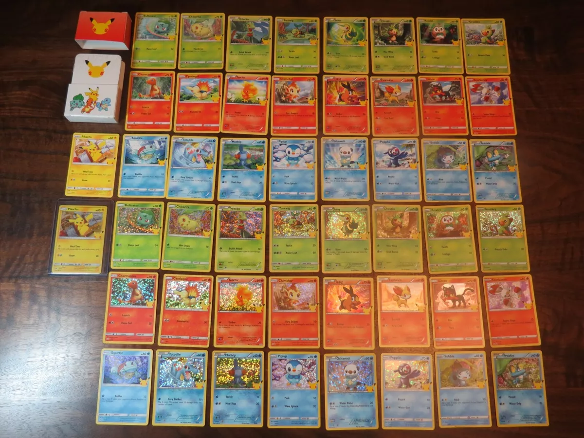 2021 Pokemon McDonalds 25th Anniversary Cards All 50 HOLO &Non Complete  your Set