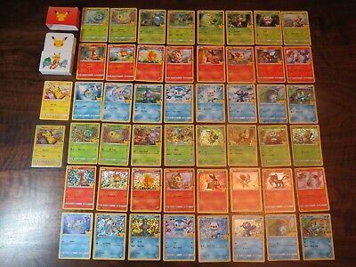 Pokemon 25th Anniversary McDonalds Promo Complete Master Set Holo+Non 50  cards