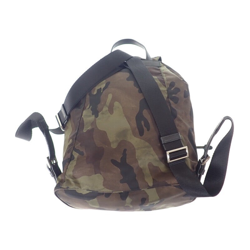 PRADA Backpack/Daypack Nylon Leather Tessuto Camo… - image 2