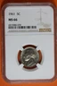 1961 - NGC MS66 Jefferson Nickel!! #B40360