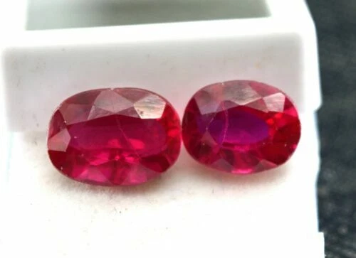 Excellent Cut Oval Ruby Transparent Loose Gemstones