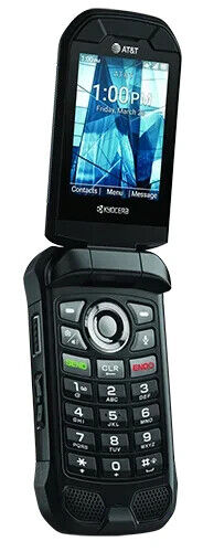 Kyocera DuraXE 8GB schwarz AT&T GSM entsperrt robust Klapphandy gebraucht - Bild 3 von 5