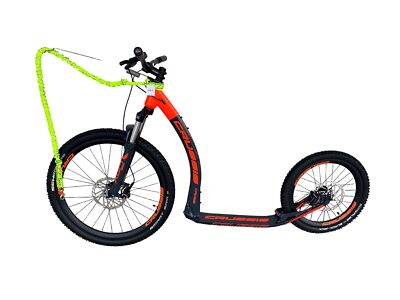 Dogscooter Edition Crussis Cross 6.2-2 Alu Orange Anthra mit Antenne u Zugleine