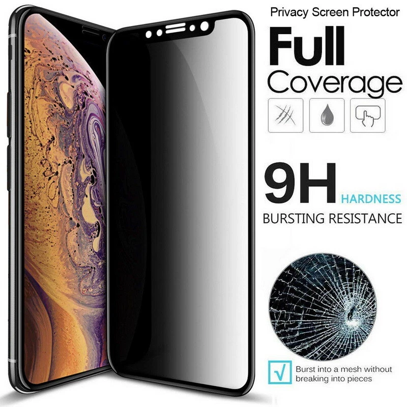 10D Privacy Anti-Spy Full Tempered Glass Screen Protector For iPhone For Samsung - Image 2 of 4