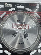 MK Morse 6-1/2”, 40T Carbide Tipped Metal Devil Saw Blade Cutting Steel Made USA