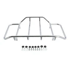 Chrome Luggage Top Rack Fit For Harley Touring Touring Road King Street Glide