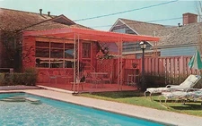Postcard Texas Dallas Casa Linda Fence Patio swimming Pool Dexter 23-2006
