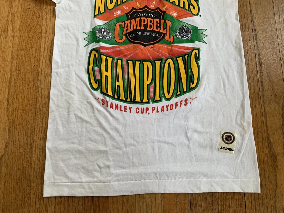 Camisa de inicio Minnesota North Stars vintage años 90 puntada única para hombre M nueva con etiquetas rara  Foto 4 de 4