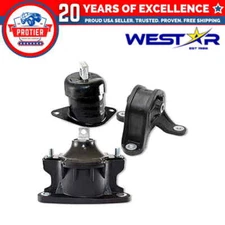 Fits 2008-2012 Honda Accord 2009-2013 Acura TSX 2.4L MANUAL Motor Mount Set 3pcs
