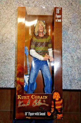 Kurt Cobain Figur 18'' mit Sound und Gitarre, Nirvana Frontmann, 2007von Neca.