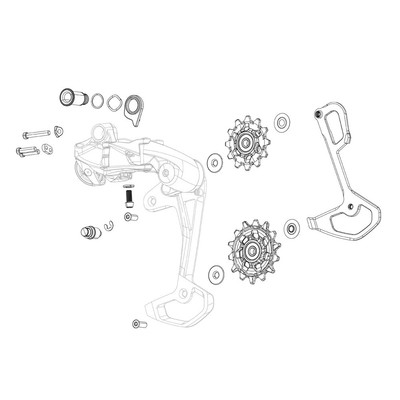 SRAM Spare Rear Derailleur Pulley Kit Force22/Rival22