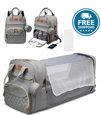 Baby Bed Waterproof Travel 3 In 1 Bag with USB Charge