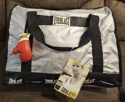 Vintage 80's Everlast Boxing Choice Of Champions Gym Bag Kim Alexis/ Mini Glove 