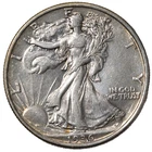 1936-P Walking Liberty Half Dollar 50c Almost Uncirculated AU+