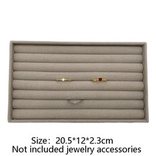 Velvet Jewelry Display Stackable Exquisite Jewellery Holder Portable Ring Earrin