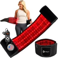 LifePro Red Light Therapy Belt   660nm 850nm Infrared Pad for Body Pain Recovery