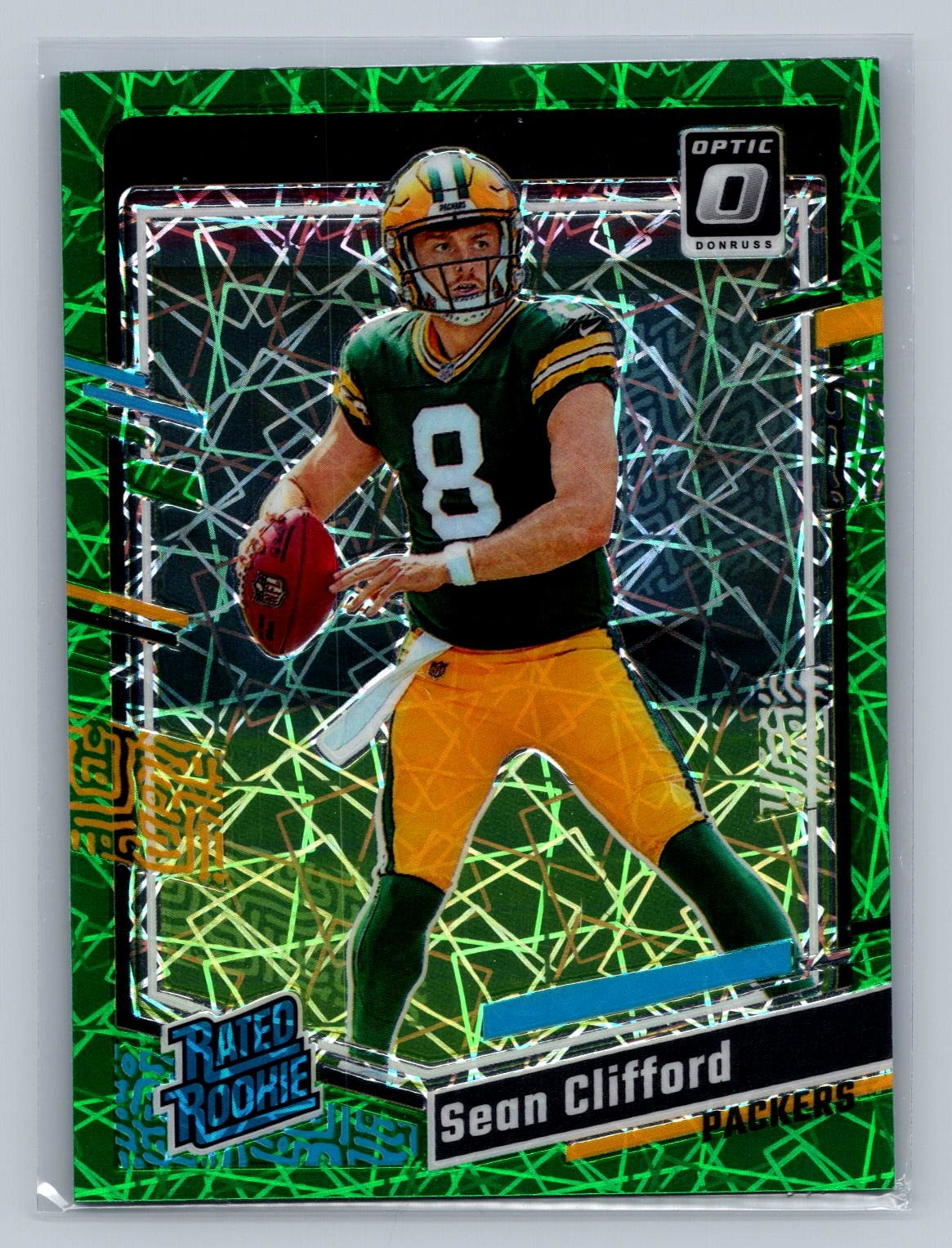 2023 Donruss Optic Sean Clifford Green Velocity Rookie #242