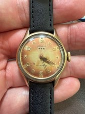 Vintage Benrus Three Star Self-Winding 10K RGP Automatic Tropical Patina Watch