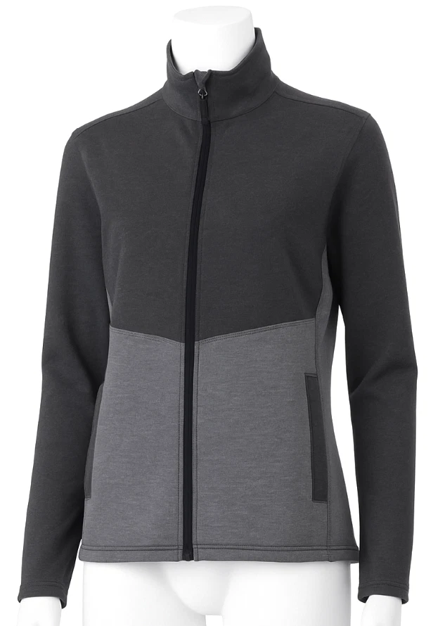 Storm Creek 2655 Luxe Interlock Jacket - NWT Womens Medium Grey Heather 48346-K6