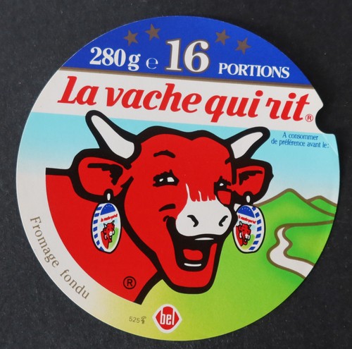 Käseetikett VACHE QUI RIT 525 280gr 16p Rabier VQR 339