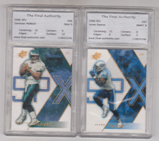 Lot of 2 - 2000 - SPx - Donovan McNabb & Jevon Kearse - GRADED!!!
