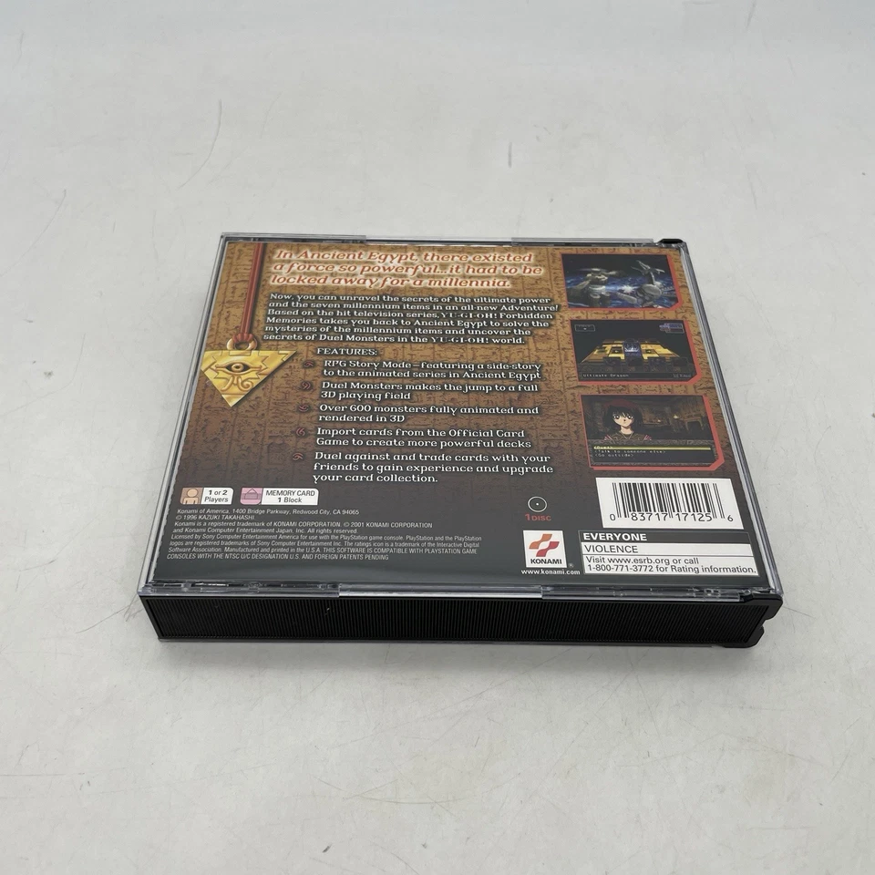 Yu-Gi-Oh! Forbidden Memories (Sony PlayStation 1, PS1) Completo Testado na Caixa - Imagem 2 de 4