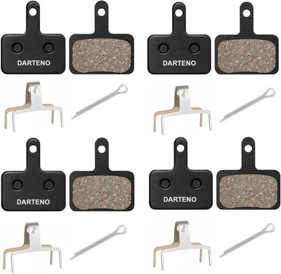 4 Pairs Bike Disc Brake Pads - Bicycle Brake Pads Replacement - Compatible with