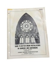 Conn Organ Guide To Better Organ Installations In Churches And Auditoriums