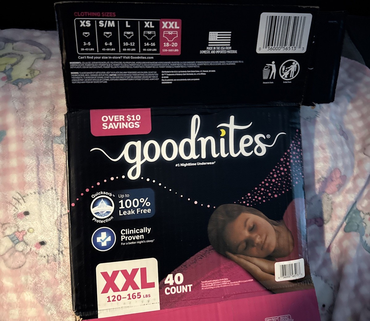 Goodnites Girls XXL Pull Up Diapers - Sample of 2 - Extra Extra